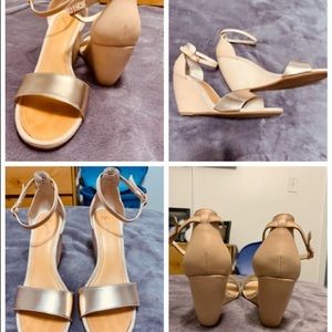 (EUC) Rose Gold Seychelles Wedges